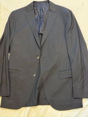 Ermenegildo Zegna Z Men's Navy Two-Button Suit Jacket unlined 38r